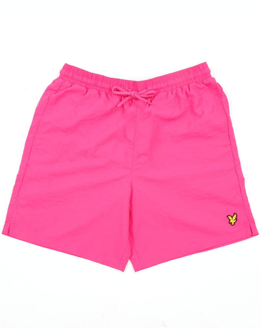 Lyle & Scott Plain Swim Shorts-Scorch Pink