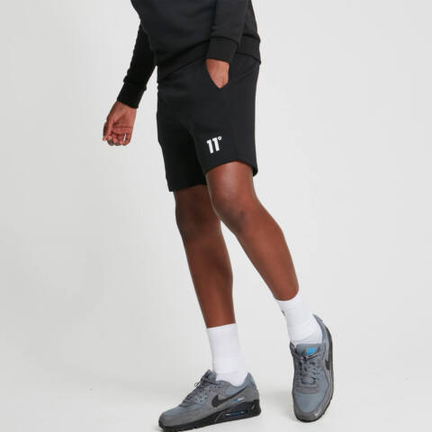 11 Degrees Junior Core Sweat Shorts-Black