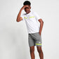 11 Degrees Junior Bold Shorts-Charcoal/Lime