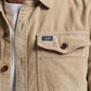 Superdry Vintage Cord Overshirt-Stone Wash Taupe Brown
