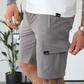 Capo Utility Cargo Shorts-Steel Grey