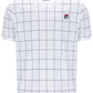 Fila Benton Checked Ringer T-Shirt-White/Fila Navy