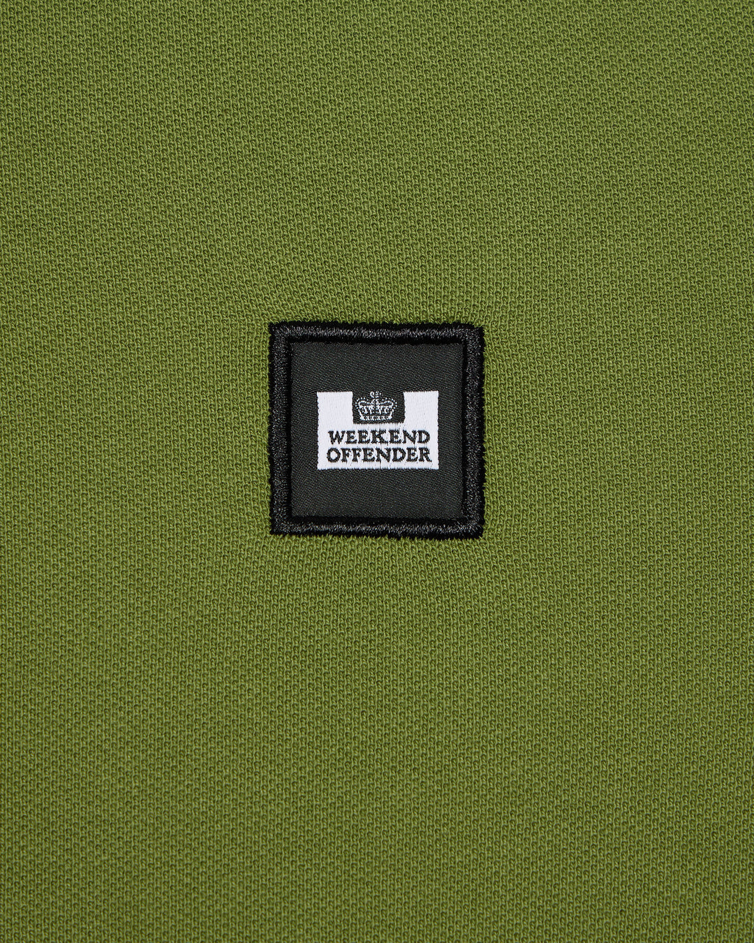 Weekend Offender Caneiros Badge Polo-Seaweed Green