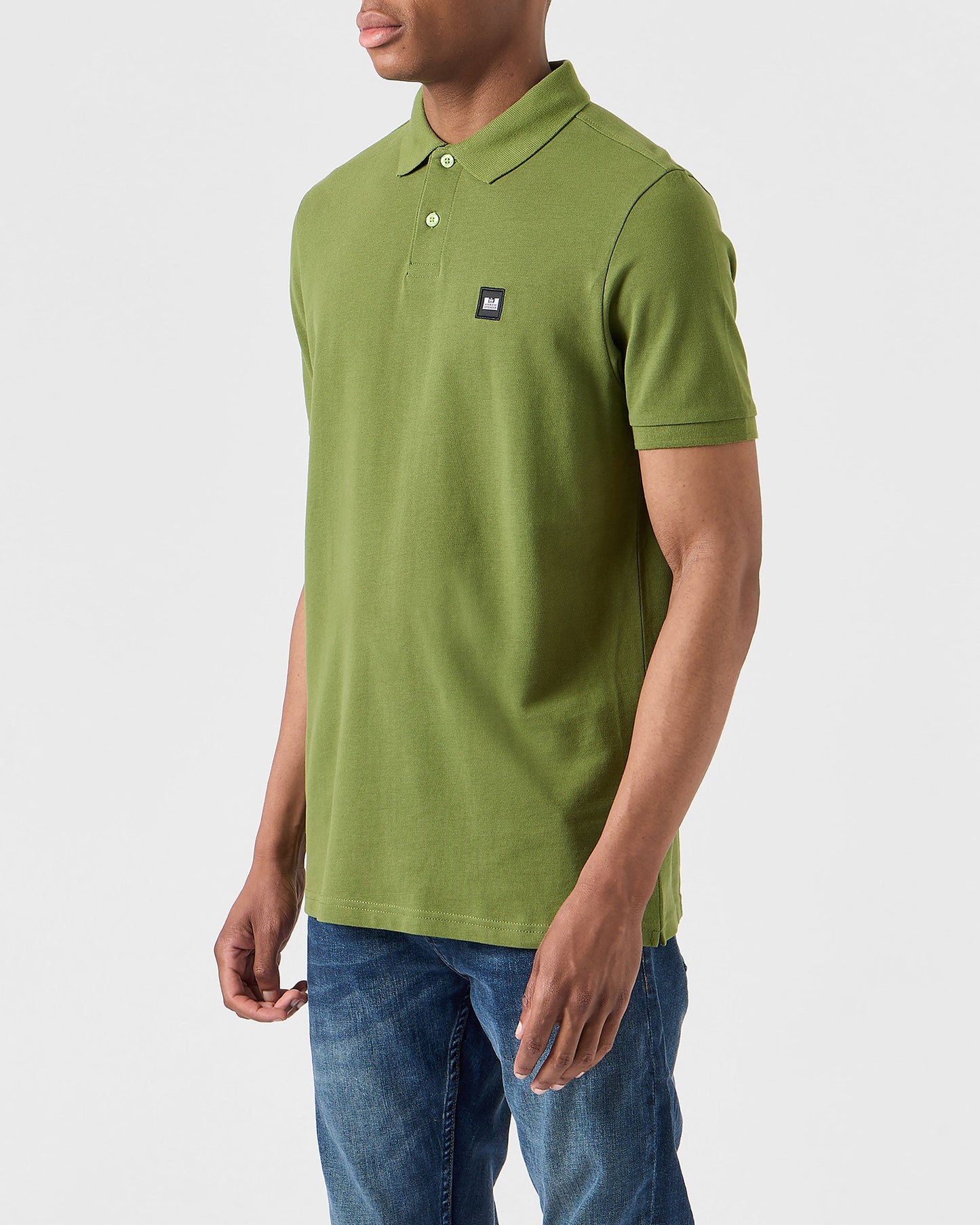 Weekend Offender Caneiros Badge Polo-Seaweed Green