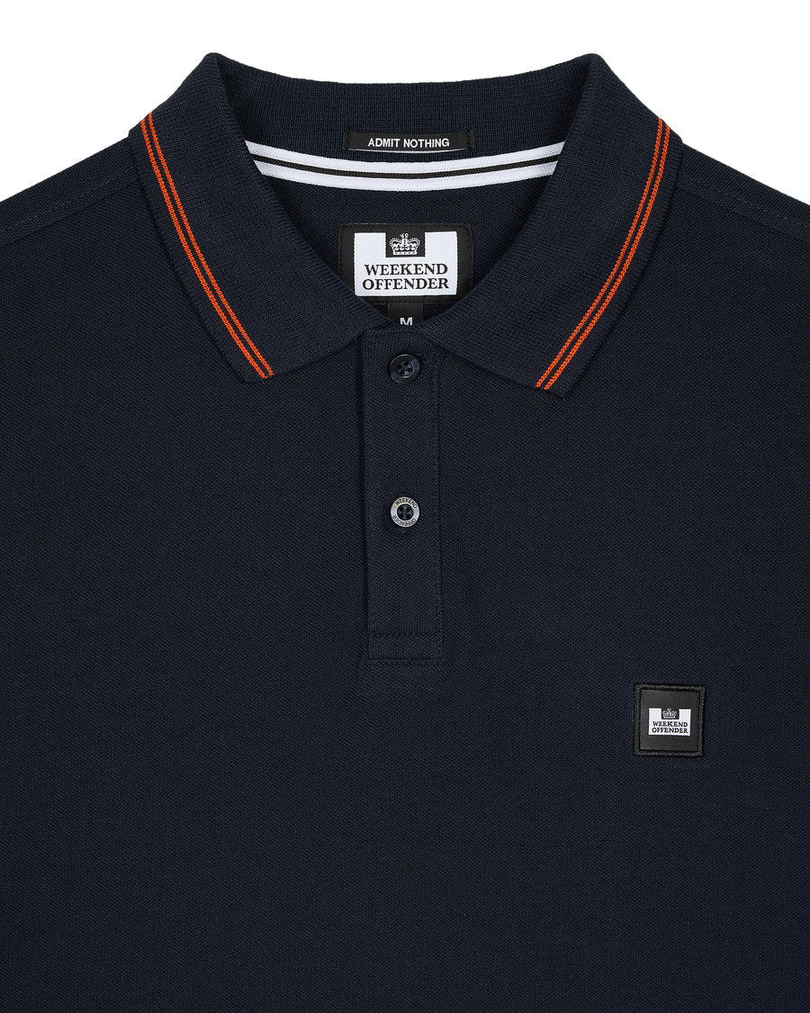 Weekend Offender  Colombi Polo Shirt-Navy