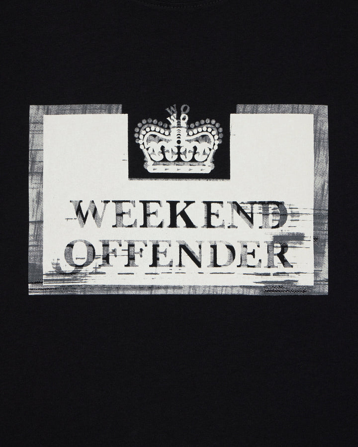 Weekend Offender Bonpensiero Graphic T-Shirt-Black
