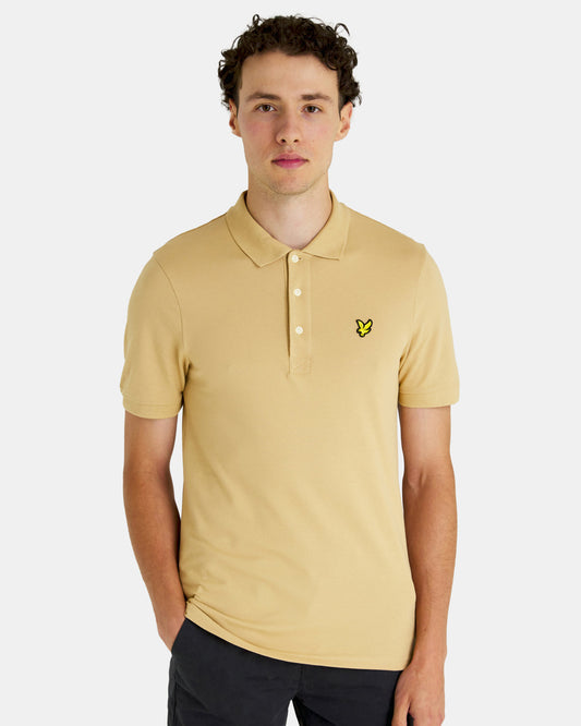 Lyle & Scott Plain Polo Shirt-Cairngorms Khaki