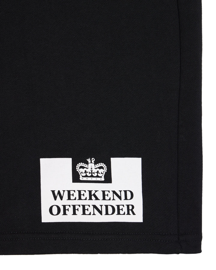 Weekend Offender Action Classic Fleece Shorts-Black