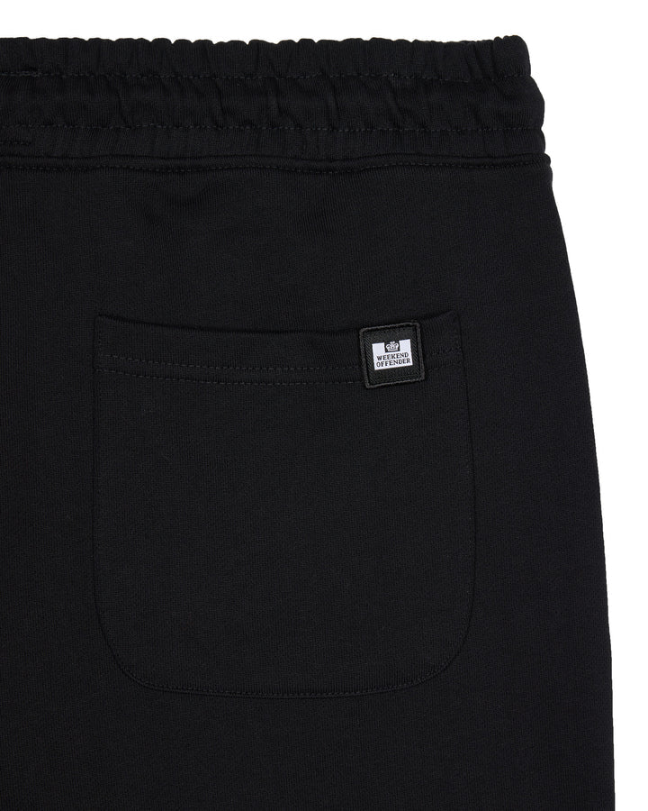 Weekend Offender Action Classic Fleece Shorts-Black
