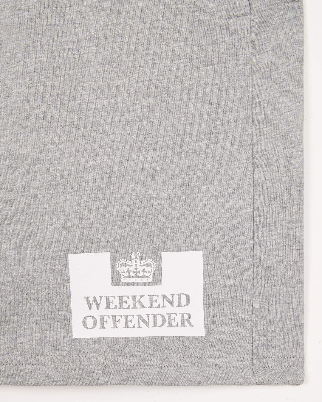 Weekend Offender Action Classic Fleece Shorts-Grey Marl
