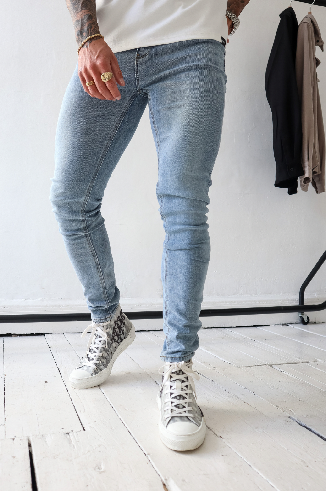 Capo Slim Fit Denim Jeans -Light Blue