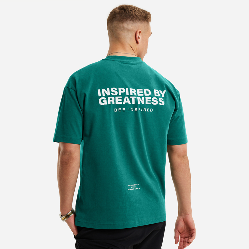 Bee Inspired Simms Relaxed Fit Tee-Green