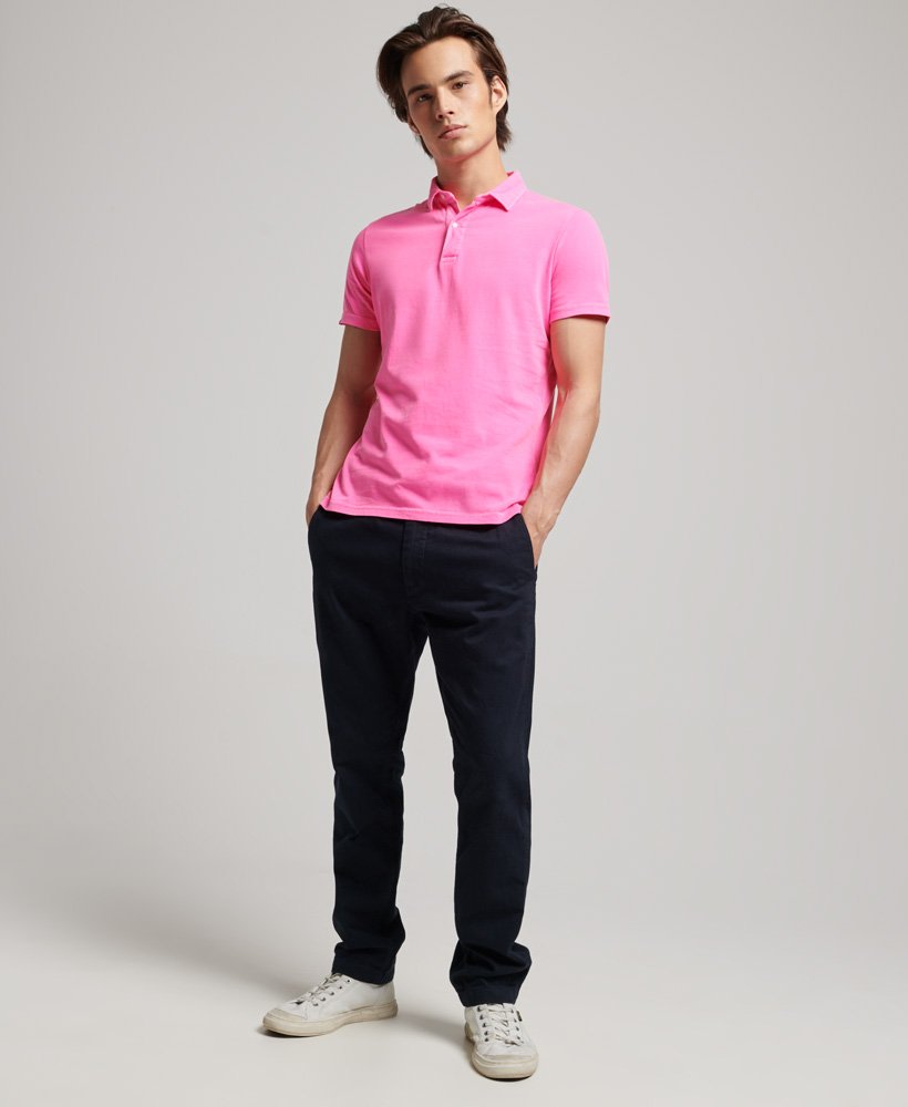 Superdry Jersey Polo-Pink Glow