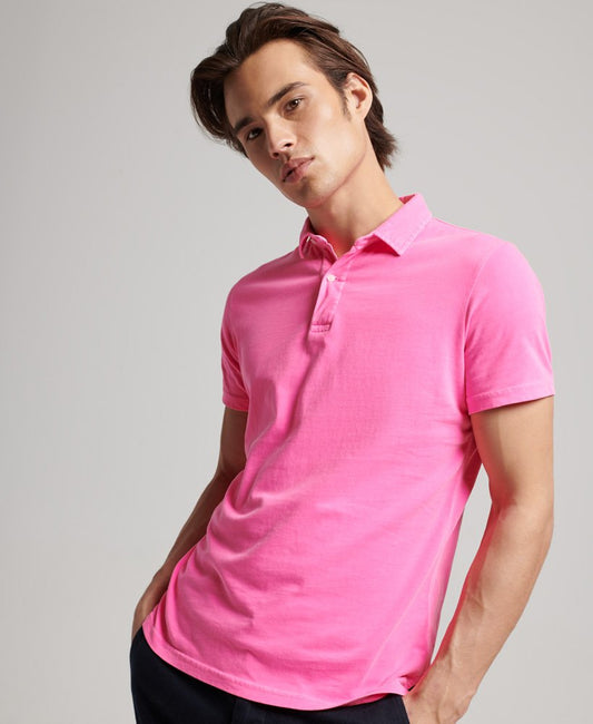 Superdry Jersey Polo-Pink Glow