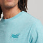 Superdry Vintage Logo Emb T-Shirt-Turquoise Sea Grit