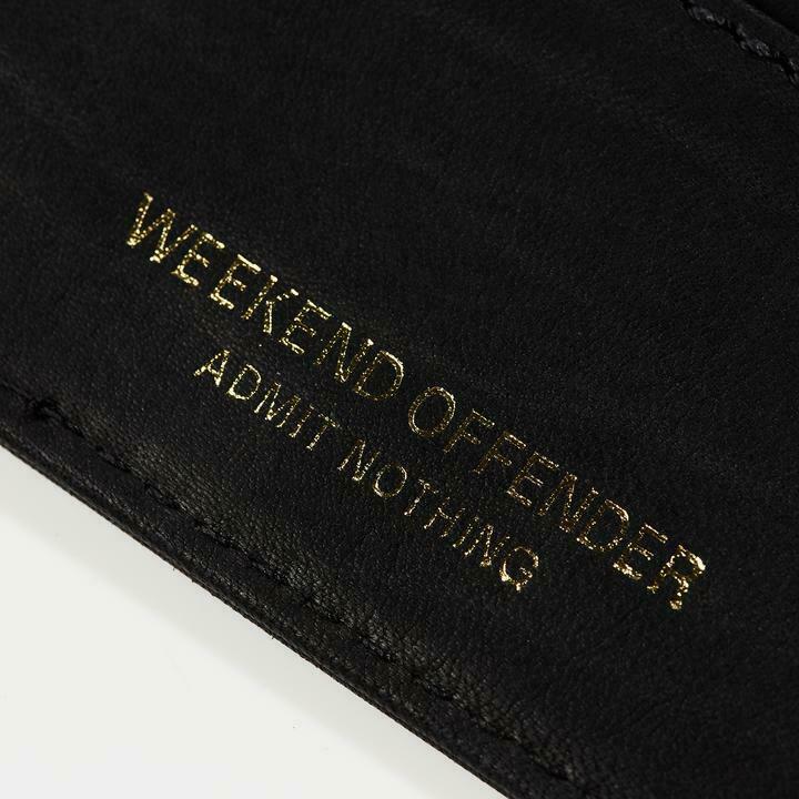 Weekend Offender Leather Wallet-Black