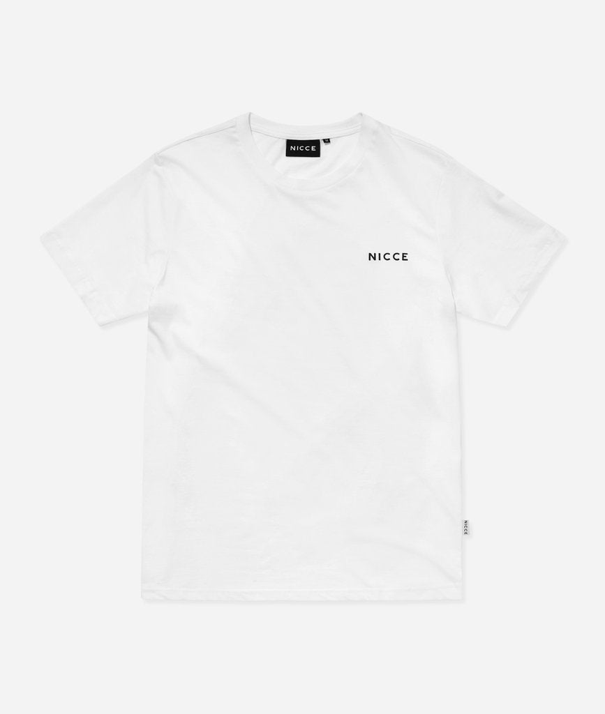 Nicce Mens Original Chest Logo T-Shirt-White