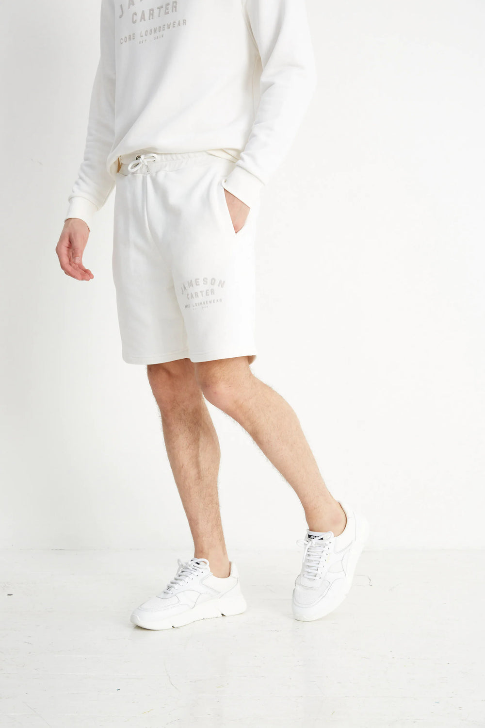 Jameson Carter Cody Tracksuit Shorts - Off White