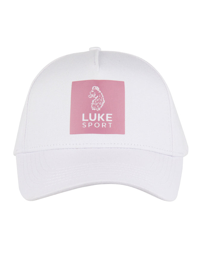 Luke Sport Boxy Print Cap-White/Pink
